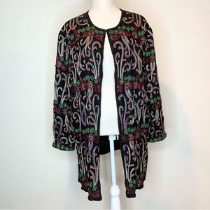 Papell Boutique Evening Silk Beaded Jacket